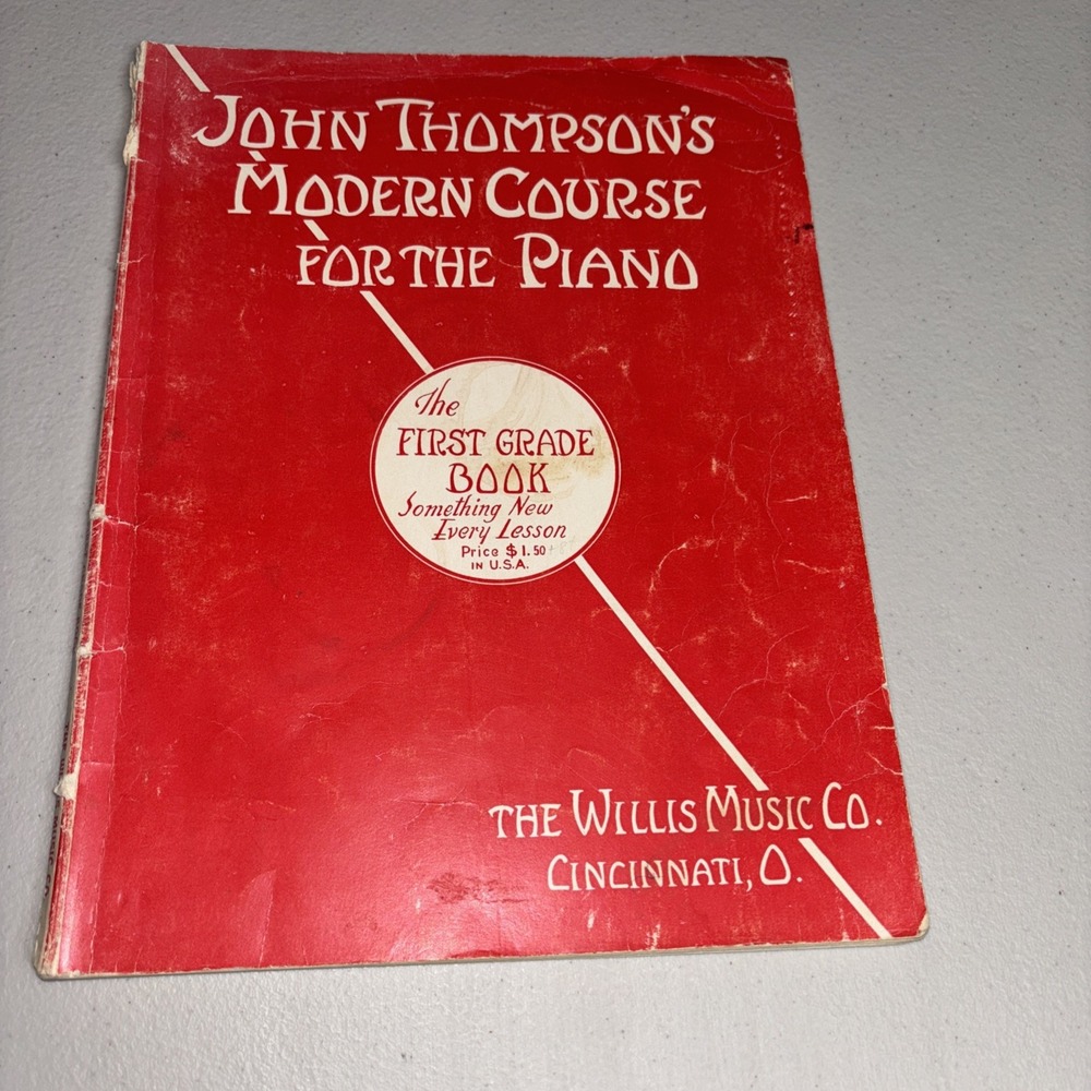 Vintage John Thompson's Modern Course for the Piano 1st Grade Book Lessons